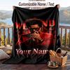 Personalized Flannel Throw Blanket,The Weeknd Custom Printed Name, Cozy Plush Blanket For Home Use