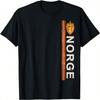 Norwegen Flagge Stolz Fußball und Sport Themen T-Shirt T-Shirt