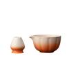 2PCS Ceramic Matcha Bowl Smooth Large Capacity Matcha Whisk Stand High Temperature Resistant Tea Salad Soup Bowl