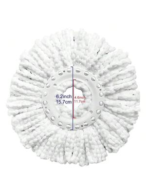 4 Pack Spin Mop Heads Compatible with Hurricane, Mopnado, Casabella and Other Standard Size Spin Mop, Durable Microfiber Mop
