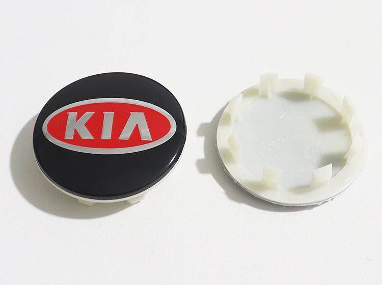 ENTQ1 4pcs new 58mm 8pins kia logo car emblem Wheel Center Hub Cap auto Rim refit dust-proof badge covers sticker styling accessories