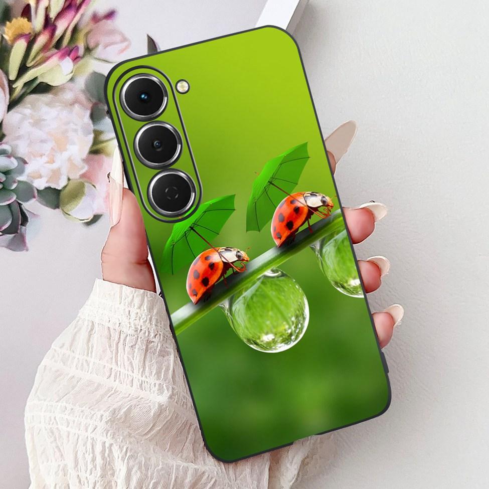 Casing For Tecno Spark 40Pro KM6 Cover For Techno Spark 40 Pro Case Silicone Luxury Butterfly Love Fashion Flowers Cool Painted