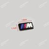 BAAY1 New 2025 For All BMW E46 E39 E38 E90 E60 E36 F30 F20 X1 X3 X5 M Logo Car Steering Wheel Hub Caps Center Emblem Badge Sticker DIY