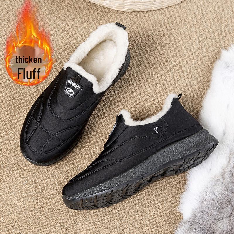 Herren Winter High-Top Samtgefüttert Rutschfest Baumwollschuhe