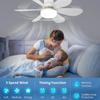 Modern Ceiling Led Light Fan 52CM 42CM Silent with Remote Control Ceiling Fan Lamp for Room Office Study Kitchen