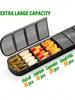 1pc Portable Travel Medicine Box Moisture-proof Pill Organizer Reusable Medicine Box