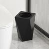 Metal Trash Can Luxury Creativity Art Trash Bin Minimalist Built-in Wastebasket Home Living Room Bathroom Cleaning Supplies