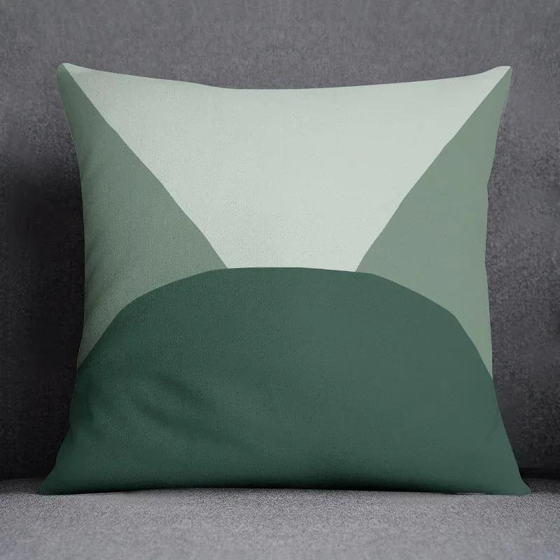 Green Leaf Pattern Decorative Pillowcase Cushion Pillowcase Bedding Decoration
