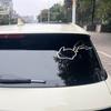Car Styling Stickers Iridescent Cute Lightning Animal Silhouette Waterproof Auto Window Decals Accessories