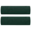 Vidaxl 3-Seater Sofa With Cushions, Dark Green, 180 Cm, Velvet