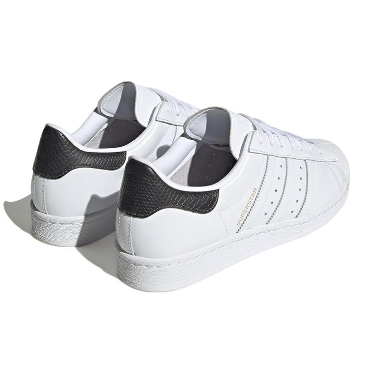 Adidas Originals Superstar 82 Comfortable Wear resistant And Lightweight Low top Skateboard Shoes Men's White HQ7070
