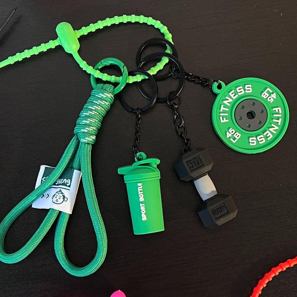 Water Cups Barbell Plates Keychain Detachable Fitness Series Pendant  Bodybuilder