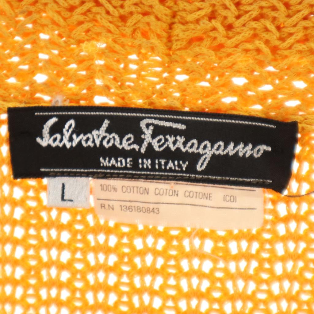 Salvatore Ferragamo Made In Italy Long Sleeve Shawl Collar Knit Cardigan Women Used