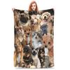 Soft Blanket Camping Dog and Cats Bedding Throws  Flannel Bedspread For Bedroom Pattern Sofa Bed Cover