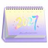 Dual-Sided Use 2027 Calendar Flip Design Table Calendar Portable Monthly Planner Calendar  Students