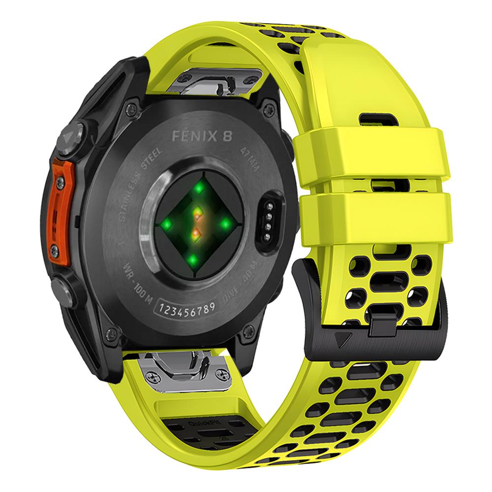 Breathable Sport Silicone Band For Garmin Fenix E 8 47mm 51mm 7 7X Bracelet For Garmin Enduro 3 QuickFit 26mm 22mm Watch Strap