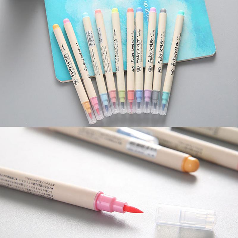 Buy 10PCS Soft Fabric Fine Point Watercolor Brush Pen at affordable
