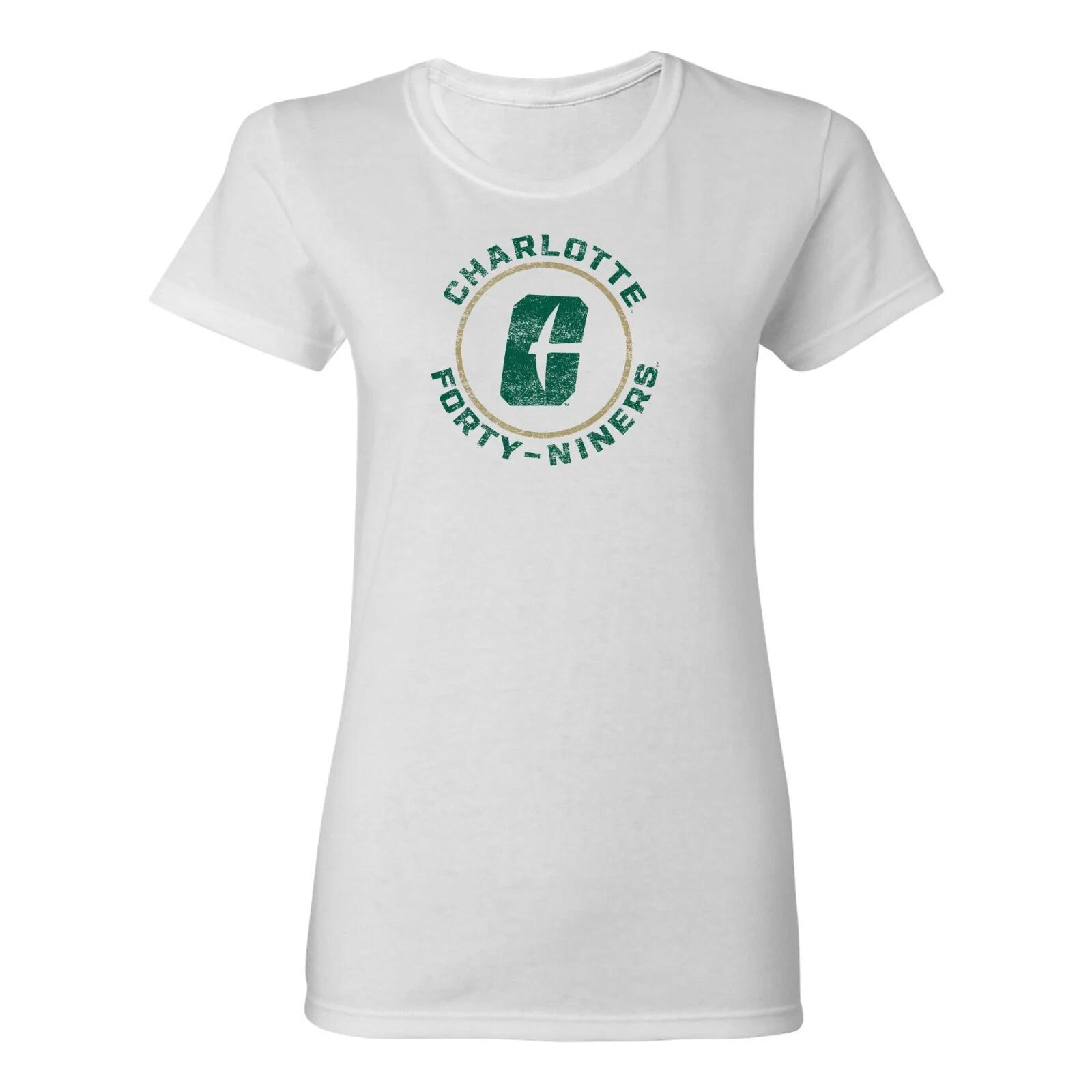 UNC Charlotte Forty-Niners Distressed Circle Logo Womens Shirt S