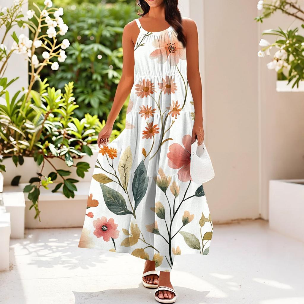 Women's Summer Casual Fashion Suspender Sleeveless Dress