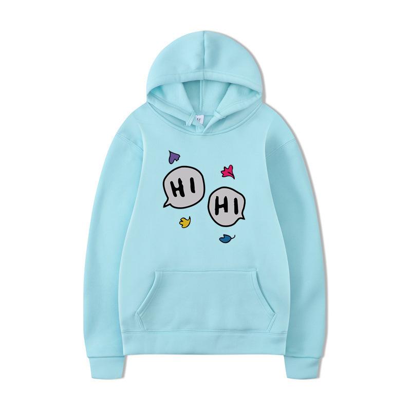 Autumn and Winter Korean Version of Harajuku Fleece Thickened Hooded Pullover Sweater, Male and Female Students Wear Couple Sweater