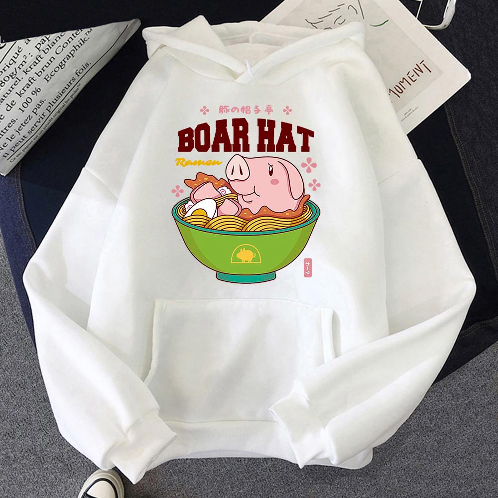 The Seven Deadly Sins Hoodie Women Anime Nanatsu No Taizai Sir Hawk Ramen Hoodies Unisex Cute Pig Noodles Pullovers Sweatshirts