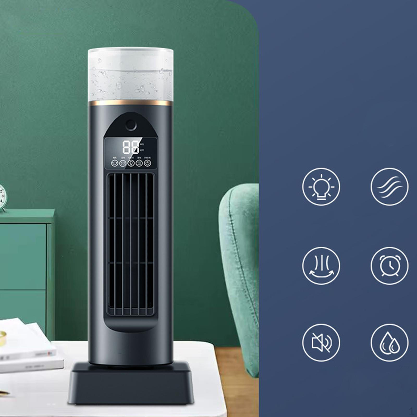 

Вентилятор для спальни 6 регулируемых скоростей ветра Тихий USB Настольный охлаждающий Сенсорное управление Для помещения чёрный