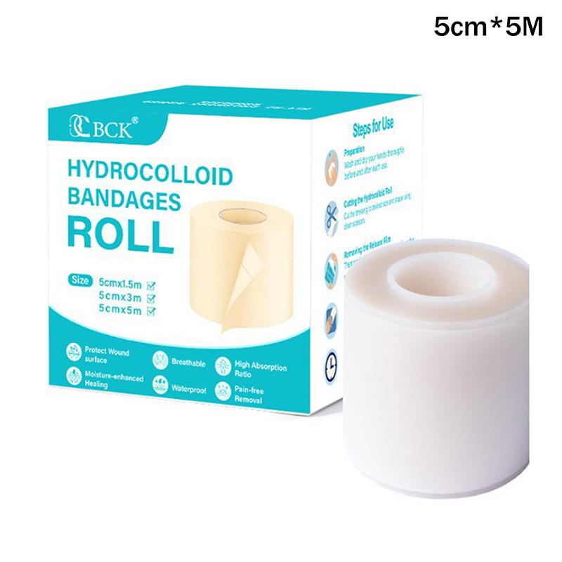 1 Rolle Ultra-dünne Hydrokolloid-Pflaster Wundpflaster Klebend Atmungsaktiv Wasserdicht Transparentes Pad Unterstützt die Wundheilung