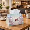 1pc Pastoral Butterfly Tissue Box | Multi-functional Napkin Dispenser, Two Sizes Available Suitable for Home, Parties, Car Decoration Symmetrical Past
