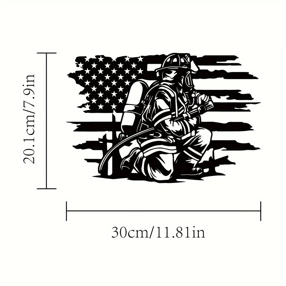 

1 шт. Пожарный Металлический Настенный Декор, Пожарный Настенный Арт, Уличный Декор, Американский Флаг Арт, Пожарный Знак, Металлический Настенный Декор чёрный