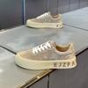 Platform Casual Shoes Autumn New Matte Leather Breathable Board Shoes Trendy Shoes Dnh