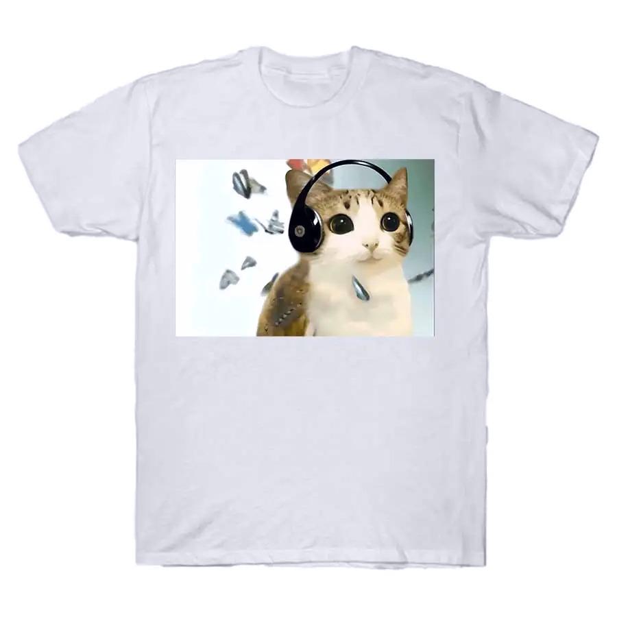 Cat Owl Cursed Internet Meowl Meme Printing T-shirt for Women Cute T Shirts Funny Shirt Grunge Streetwear Short Sleeve Tops