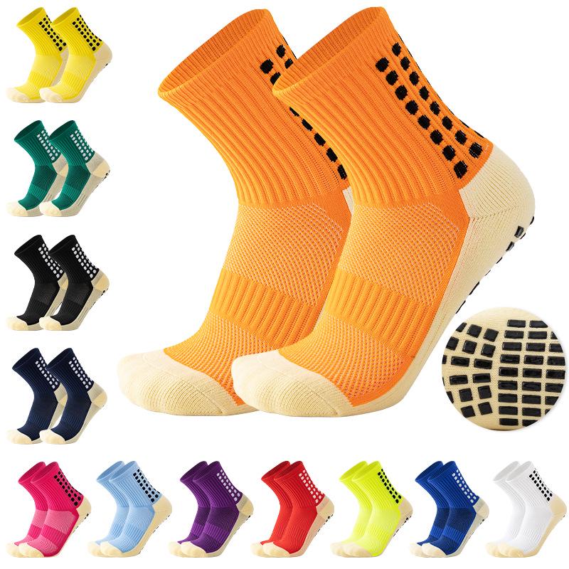 All-in-One Non-Slip Sports Socks: Thick, Sweat-Absorbent, Odor-Resistant for Football & Yoga