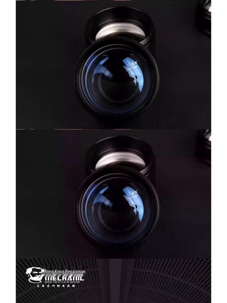 Wide-Angle Eyepiece Stereo Microscope with Reticle and Lens Adapter