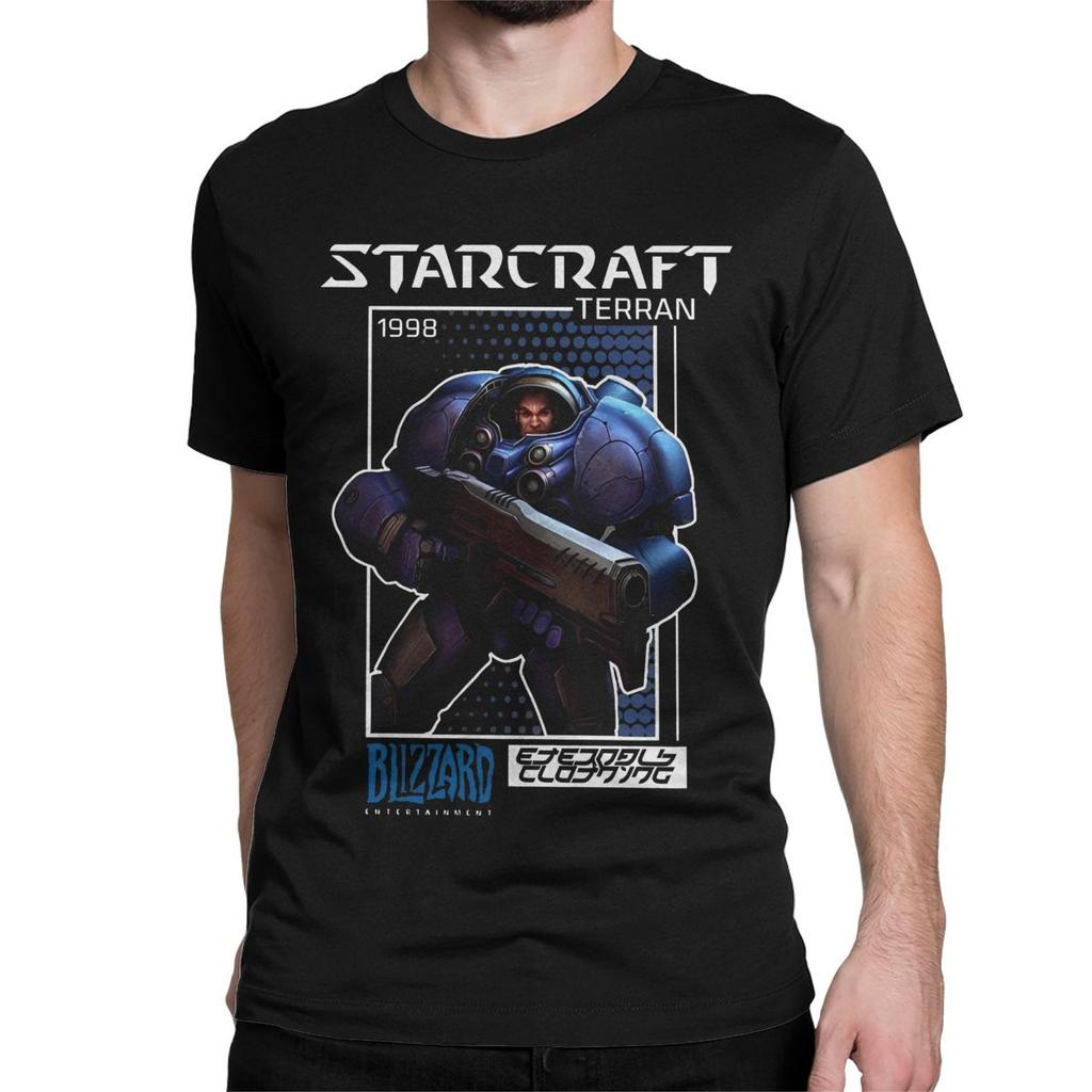 Terran StarCraft Game T-Shirt for Men Women Leisure Pure Cotton Tees Crew Neck Short Sleeve T Shirts Plus Size Clothes