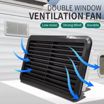 Ventilador de Ventilación Blanco para Caravana 12V Salida de Aire Ventilación Refrigeración Extractor Impermeable RV Ventilador de Aire Lateral RV Ventilación Silenciosa