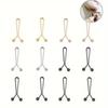 12PCS Exquisite Invisible Metal Waist Clips Alloy No Trace Detachable Pants Clips Detachable Buckle DIY Sewing Hooks