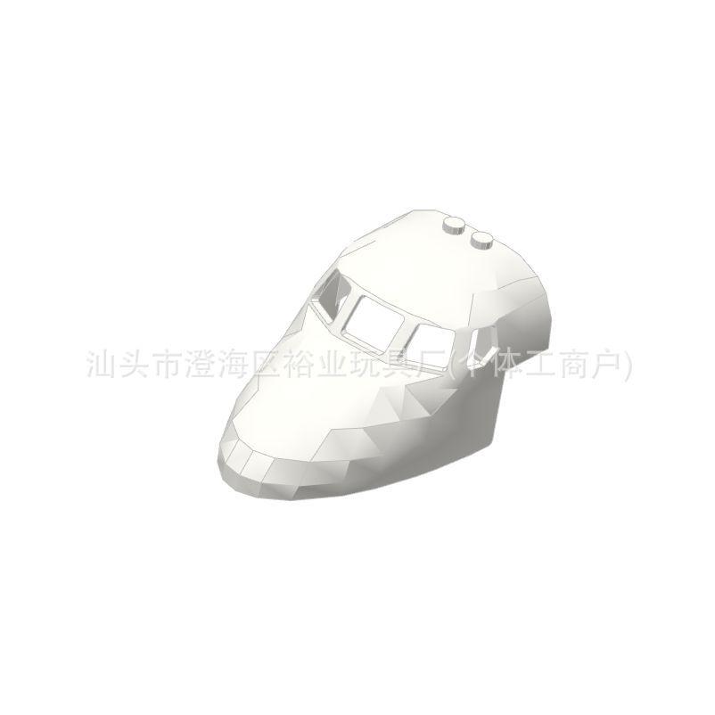 18907 Airplane Cockpit Compatible Building Blocks 6x10x4 MOC Parts 0.5kg белый