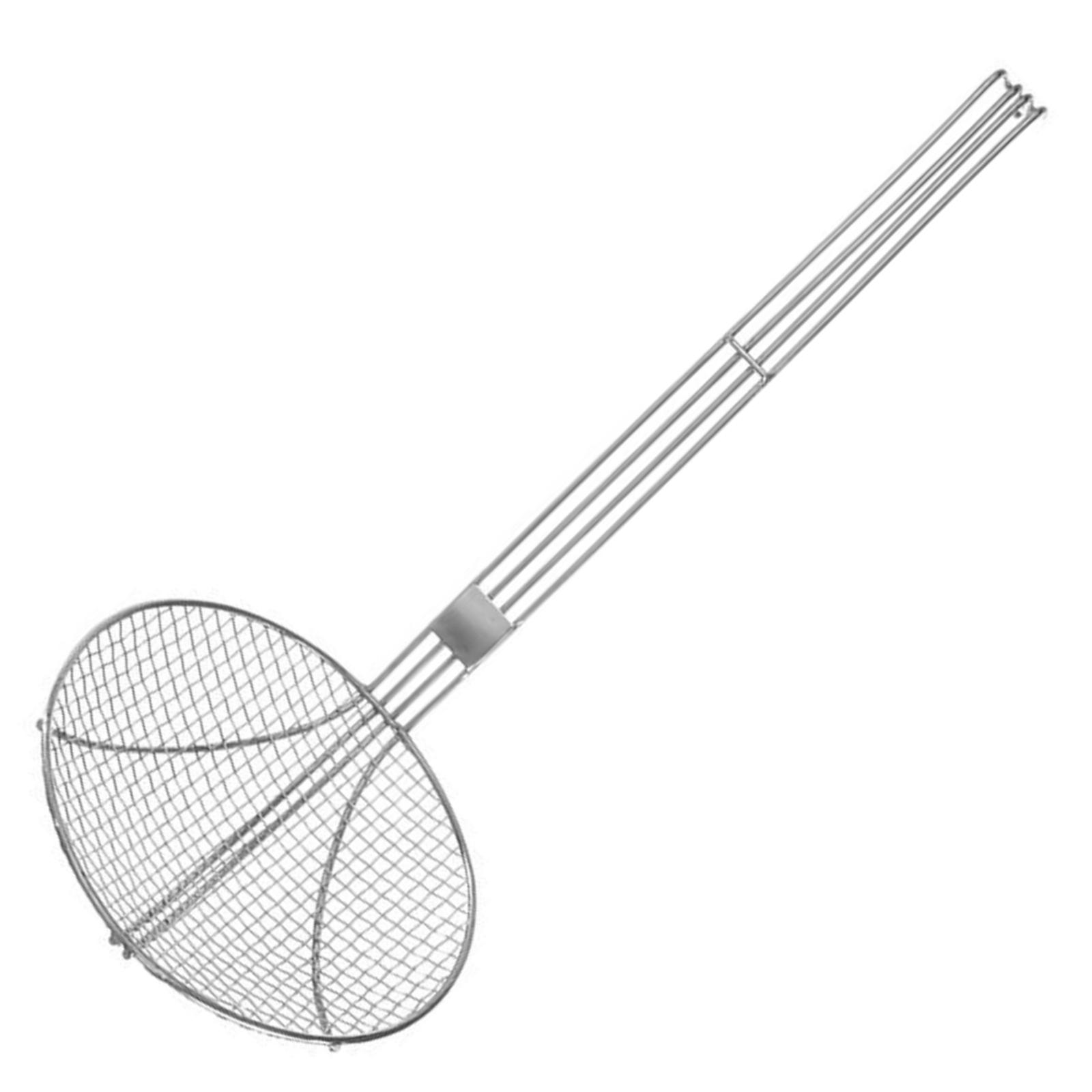 Hendi 640500 Edelstahl-Schaumkelle zum Frittieren, Durchmesser 180 mm