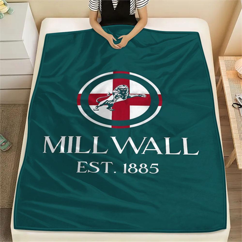 Málaga C.F. Coperta con Logo, Alta Qualità, Confortevole per Tutte le Stagioni, Decorazione per la Casa, Calore e Comfort