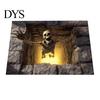 Alfombra de Ilusión 3D Alfombra de Halloween, Patrón de Calavera Óptica con Profundidad Realista, Decoración de Entrada de Horror Calabaza Espeluznante Felpudo Antideslizante para la Entrada