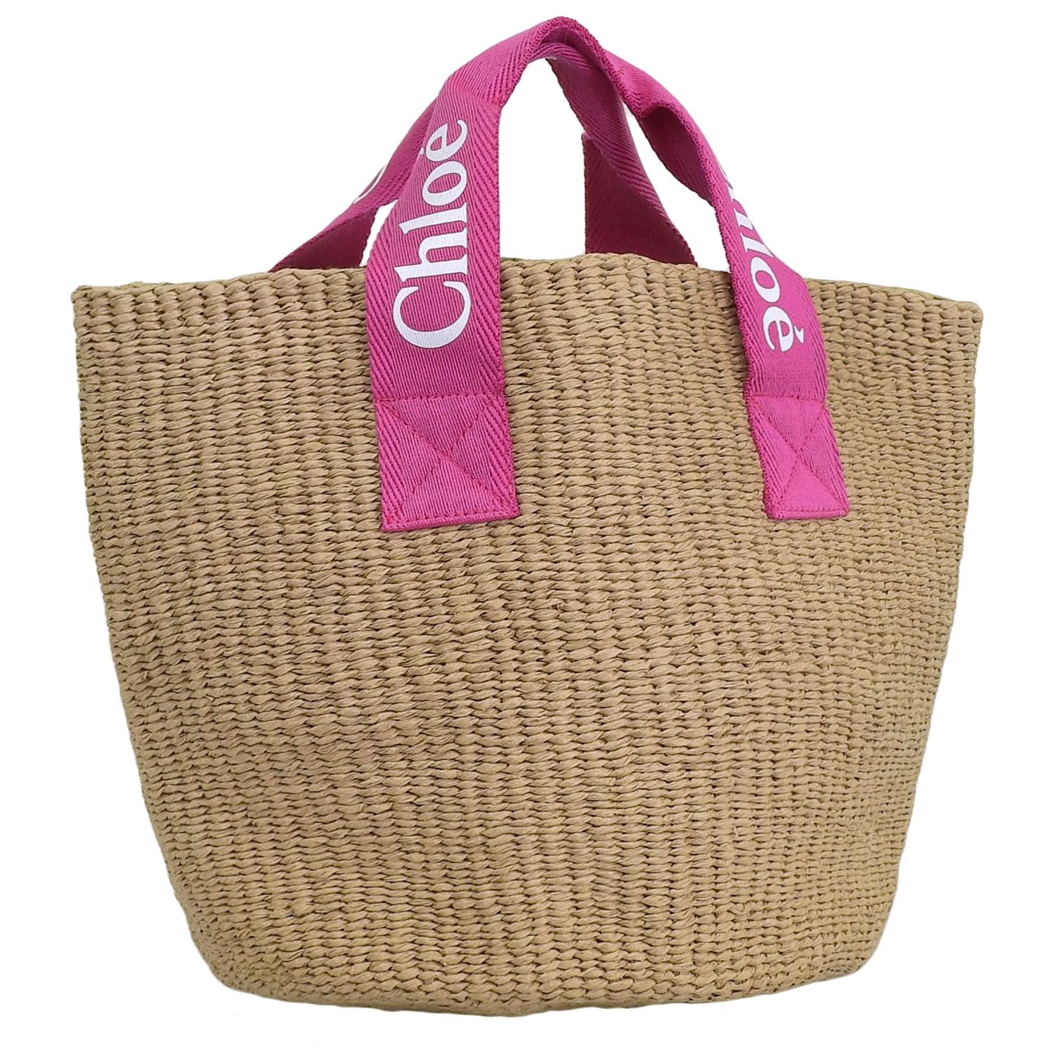 

Сумка-тоут коричневая розовая корзина сумка детская KIDS Mifuko Collaboration Grosgrain Ribbon Trim C20045 49L [Chloe] женская [Товар]