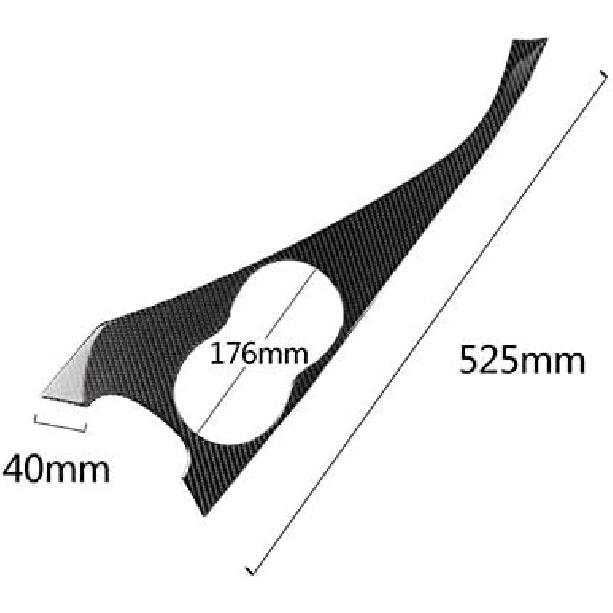 Carbon Fiber Inner Console Water Cup Holder Frame Cover Trim for Infiniti Q50 2013-2020