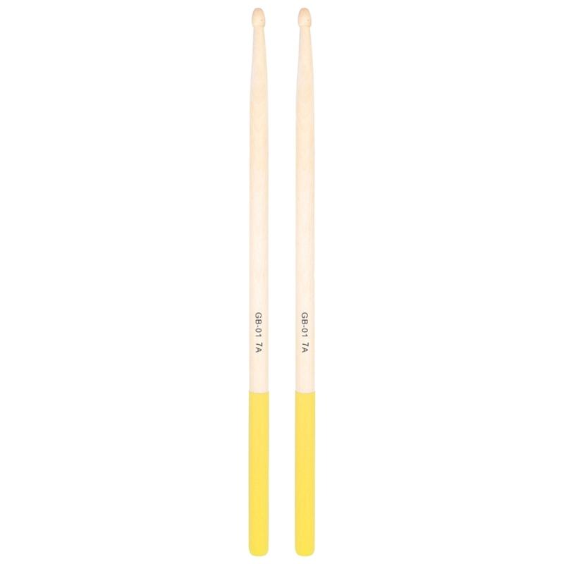 1Pair Nonslip Universals Drumsticks 5A/7A Maple Wood Drumsticks Simple Light Weight Drum Stick for Drummer, Beginner