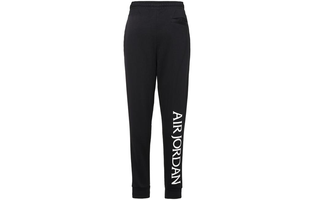 Jordan Knitted Sweatpants Men's Black Thickened Cuffed Pants DH9503-010