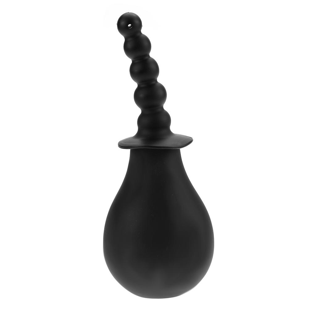 Черный унисекс, мягкий силиконовый анальный душ, клизма, портативный набор для чистки влагалища, анальный очиститель A7