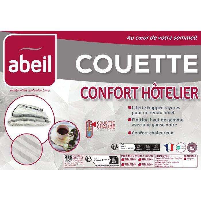 Couette Chaude - ABEIL - Confort Hôtelier 220 x 240 cm