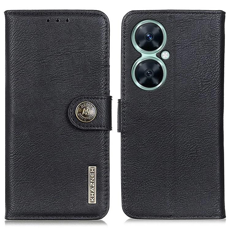 

For Huawei Enjoy 60 Pro / nova 11i Cowhide Texture Leather Wallet Case Anti-Dust Stand Phone Cover