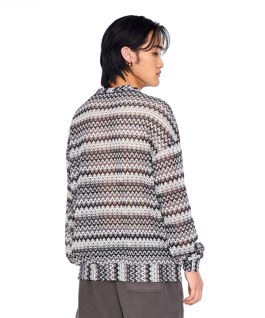 EPONYM Zigzag Knitted Long Sleeve_Black & White