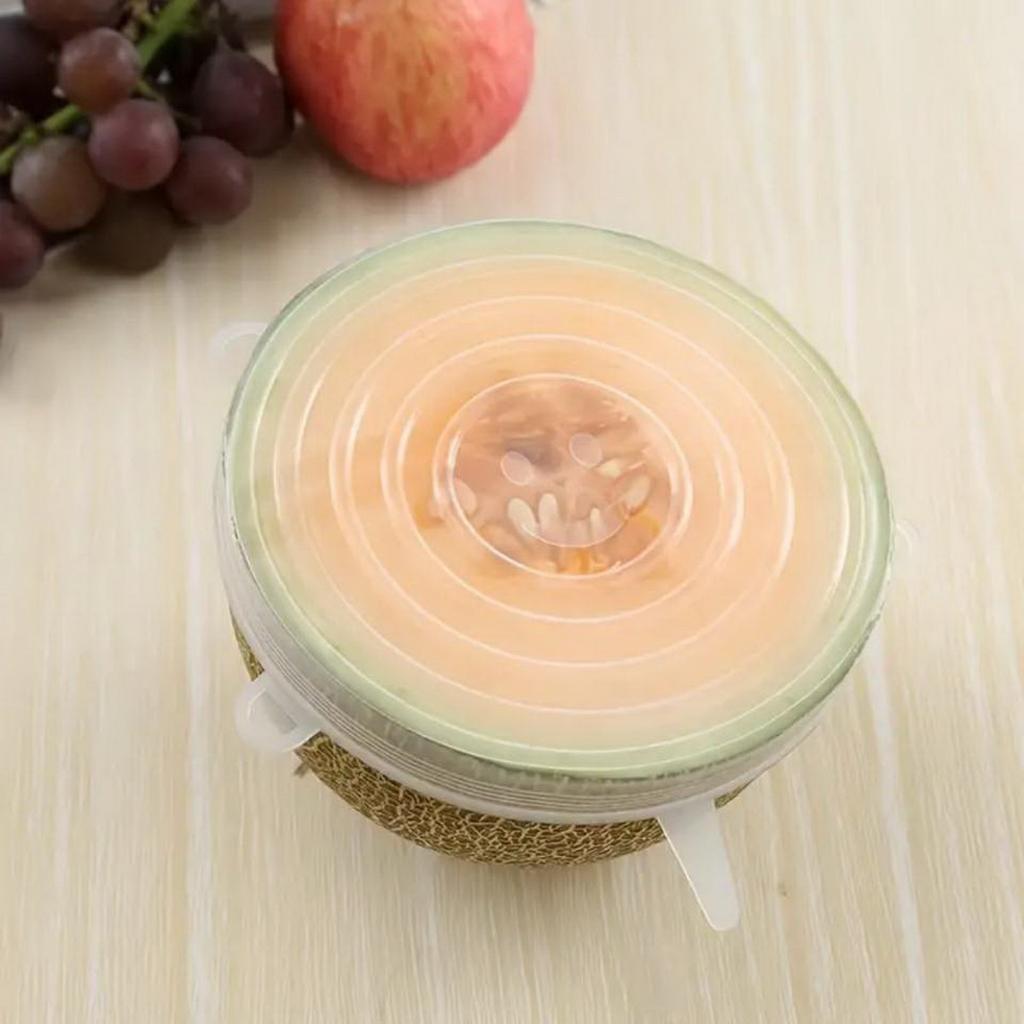 Silicone Six-piece Cover Stretch Bowl Cover Refrigerator Microwave Oven Sealing Preservation Film High Temperature Resistance