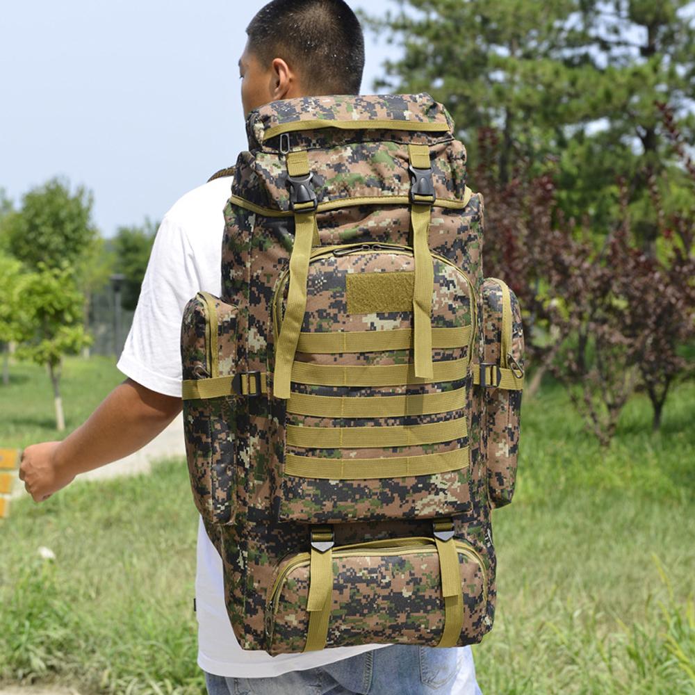 Large Hiking Backpack 56-75L Men Women Travel Bag Waterproof Camping Backpack for Adult Travelling